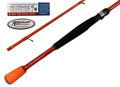 Carrot Stix Collapsible 2 Piece Spinning Wild Wild Orange Fishing Rod with Microwave Guides