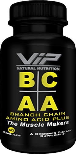 Branch Chain Amino Acid Plus BCAA's, VIP Natural Nutrition - Leucine, Isoleucine, Valine (2:1:1), The Muscle Makers, Lose Body Fat. (60 Capsules)