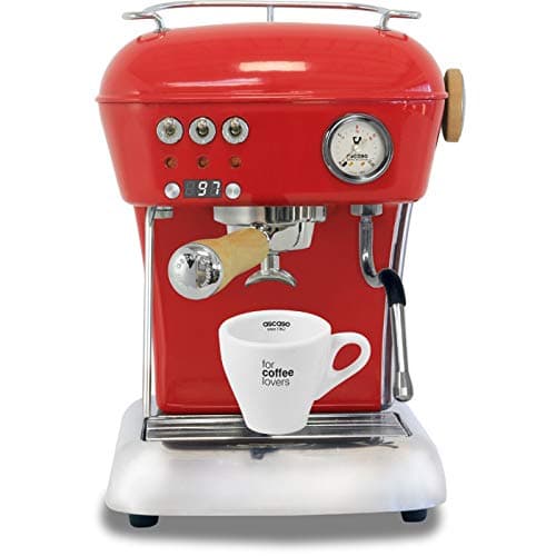 Ascaso Dream Up V3 Love Red PID Wood Handle Semi-Automatic 110 volt Espresso Machine - w/Ascaso Cup & Saucer