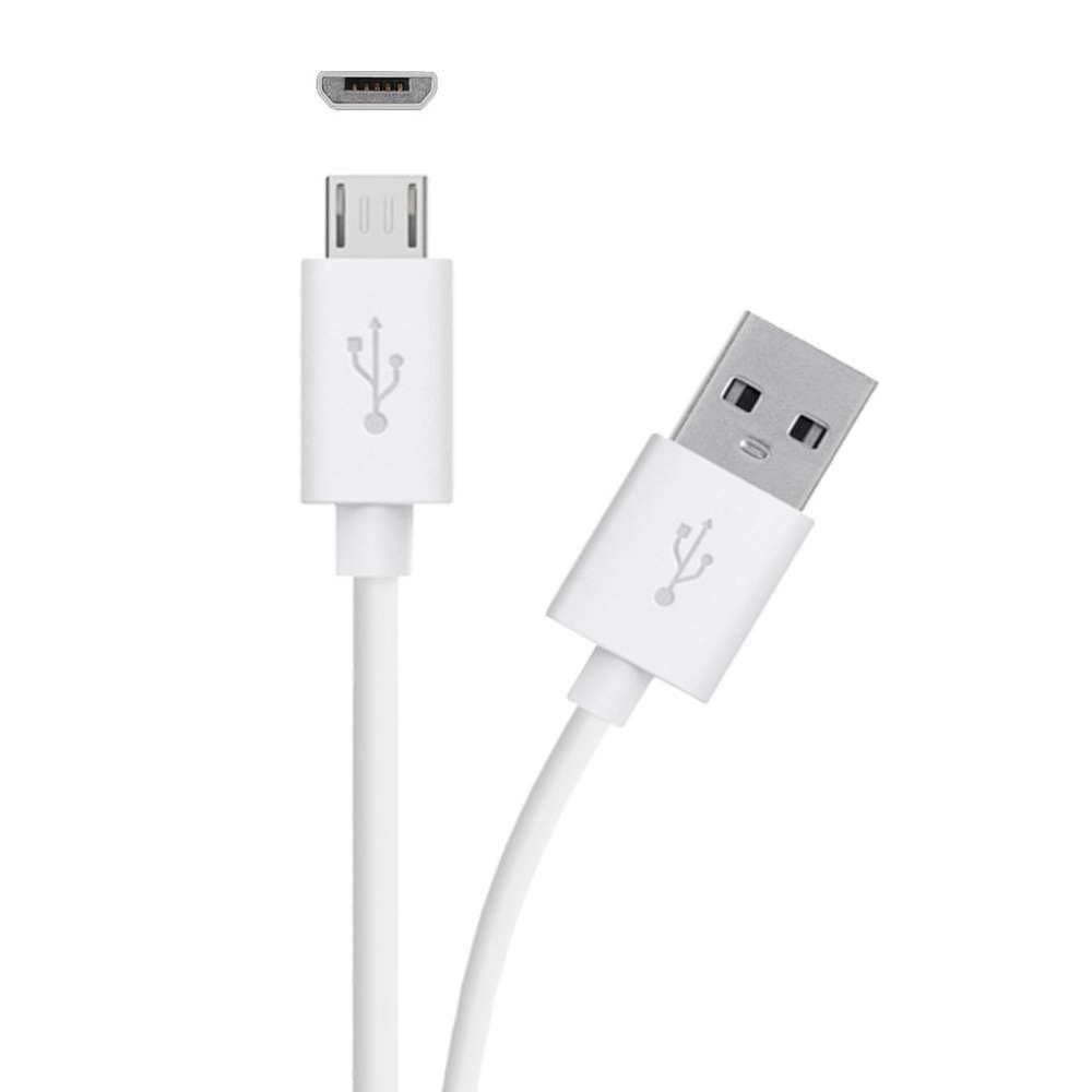 Replacement Long (10-Ft) Micro USB Charge Cable Wire for Xbox One and PlayStation PS4 Controller (White)