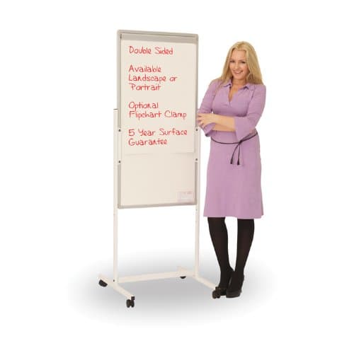Mobile Writing Whiteboard Portrait Magnetic 900x600mm