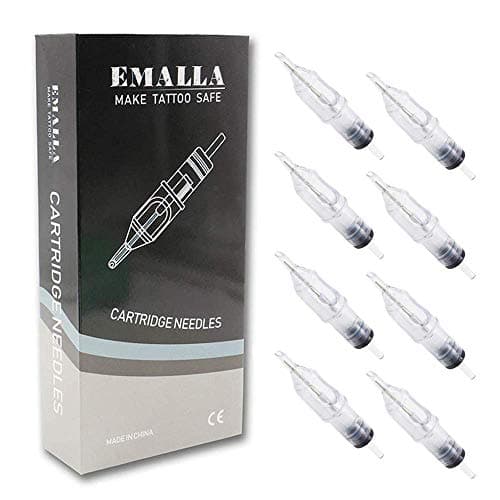 Autdor Tattoo Needle Cartridges - 20Pcs Professional Disposable Tattoo Cartridge Needles #10 Bugpin 5 Round Liner (5RL) for Tattooing, Tattoo Cartridge Machine Pen, Tattoo Supplies (1005RL)