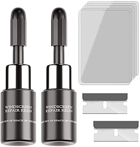 2pcs Automotive Glass Nano Repair Fluid-Car Windshield Repair Resin Cracked Glass Repair Kit,Glass Corrector Set, Crack Repairing for Car