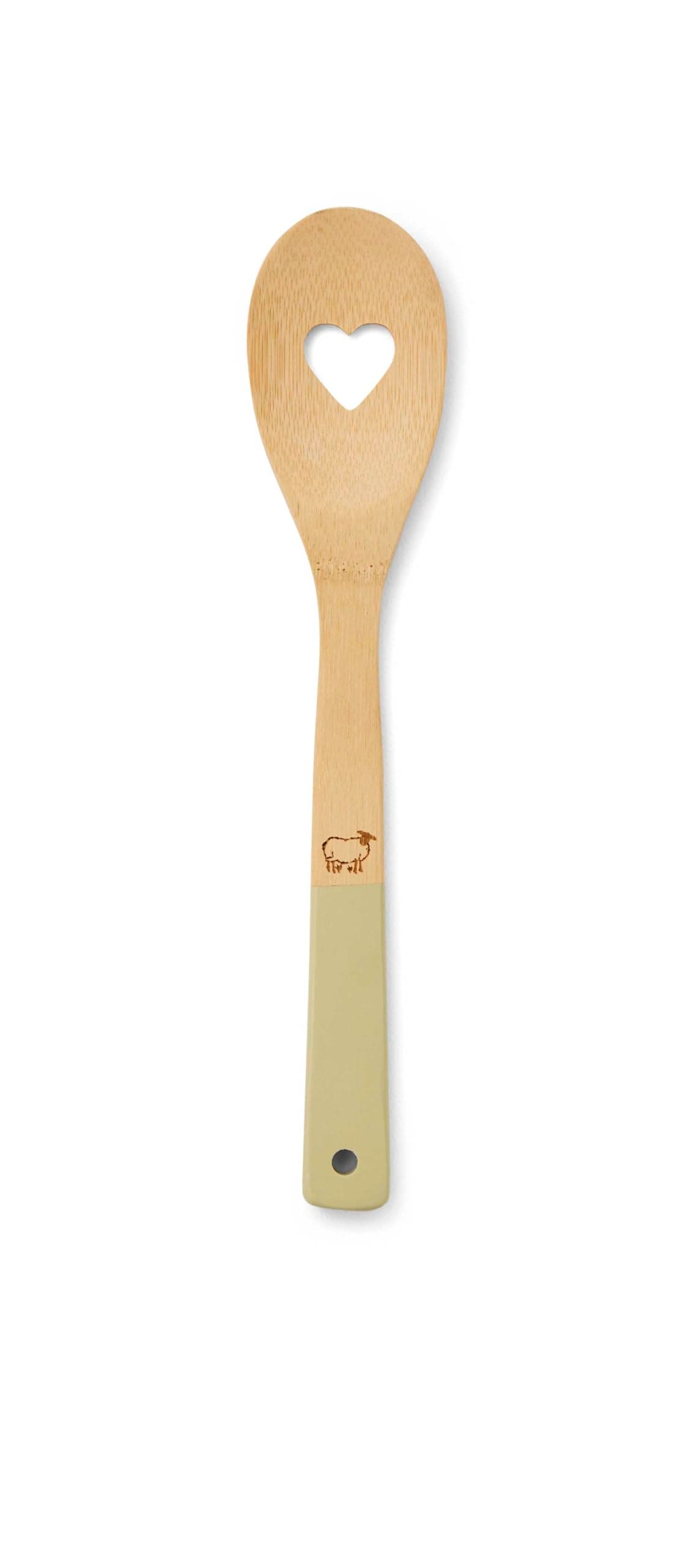 CooksmartBritish Designed Bamboo Wooden Spoon | Wooden Cooking Spoons Made from Bamboo | Lovely Designed Bamboo Spoons for Everyday Cooking - Highland Sheep