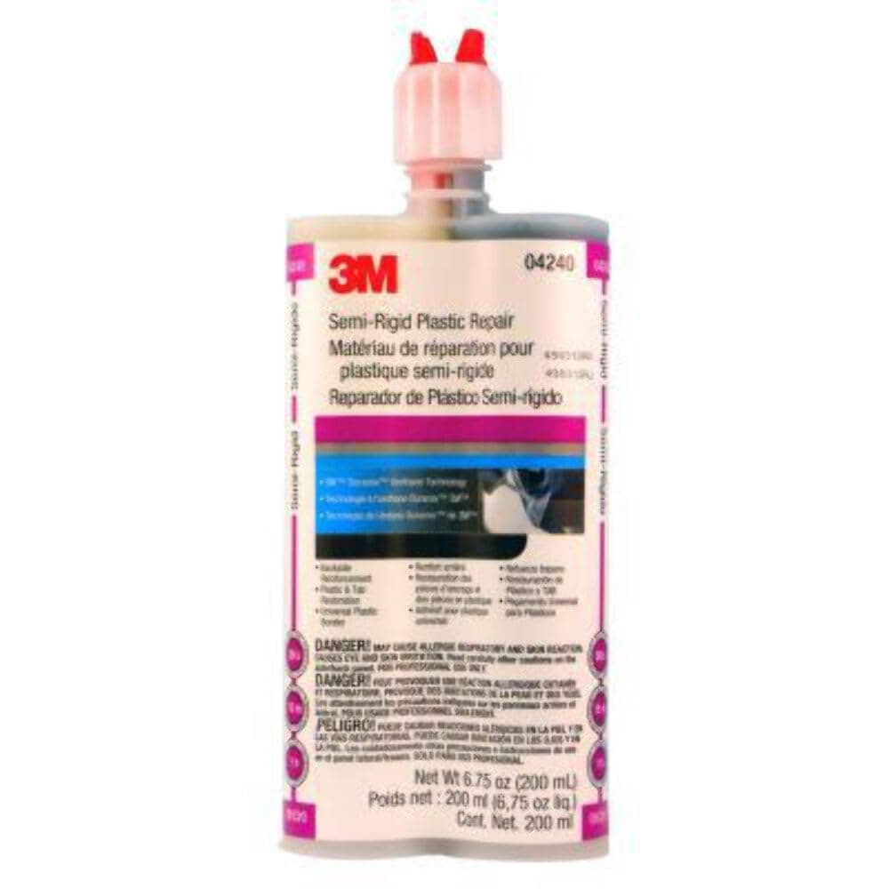 3M Semi-Rigid Plastic Repair, 04240, 200 mL Cartridge