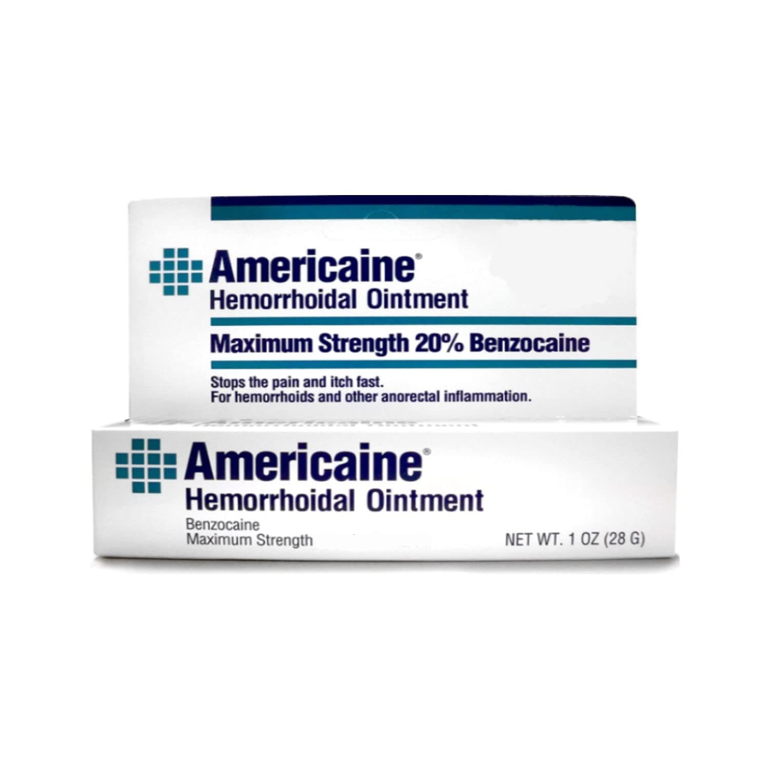 Americaine Hemorrhoidal Ointment Maximum Strength 20% Benzocaine 1 oz (Pack of 2)