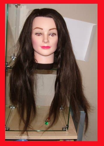 Mannequin Head 100%real Long 24" Long Hair