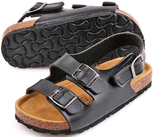 UBELLA Boys Girls Kids Buckle Strap Open Toe Casual Beach Gladiator Sandals