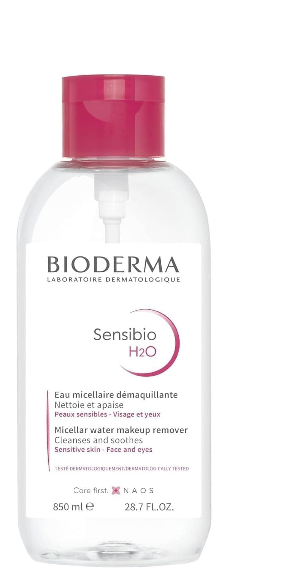 Sensibio - H2O Micellar Water - Makeup Remover Cleanser - Face Cleanser for Sensitive Skin