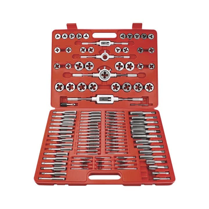 110 Piece Tap and Die Set(SAE&METRIC)Threading Tool Set With Storage Case | Metric Tap and Die Set | Rethreading Kit | Tap Set | Tap and Die Kit