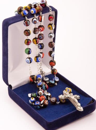 Genuine Murano Glass Glass from the island of Murano in Venice.Gift Rosary. Lady's Rosary.Hand Made Rosary.