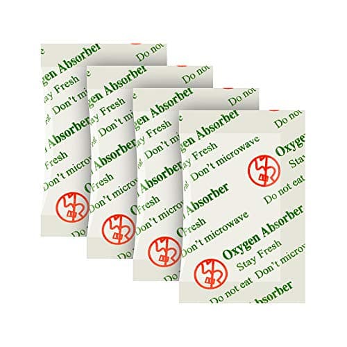 100CC(100-Pack) Food Grade Anti Oil Oxygen Absorbers Packets for Food Storage,Oxygen absorbers storage packets with oxygen indicator in vacuum bag and 3 times oxygen absorption capacity(300ml)