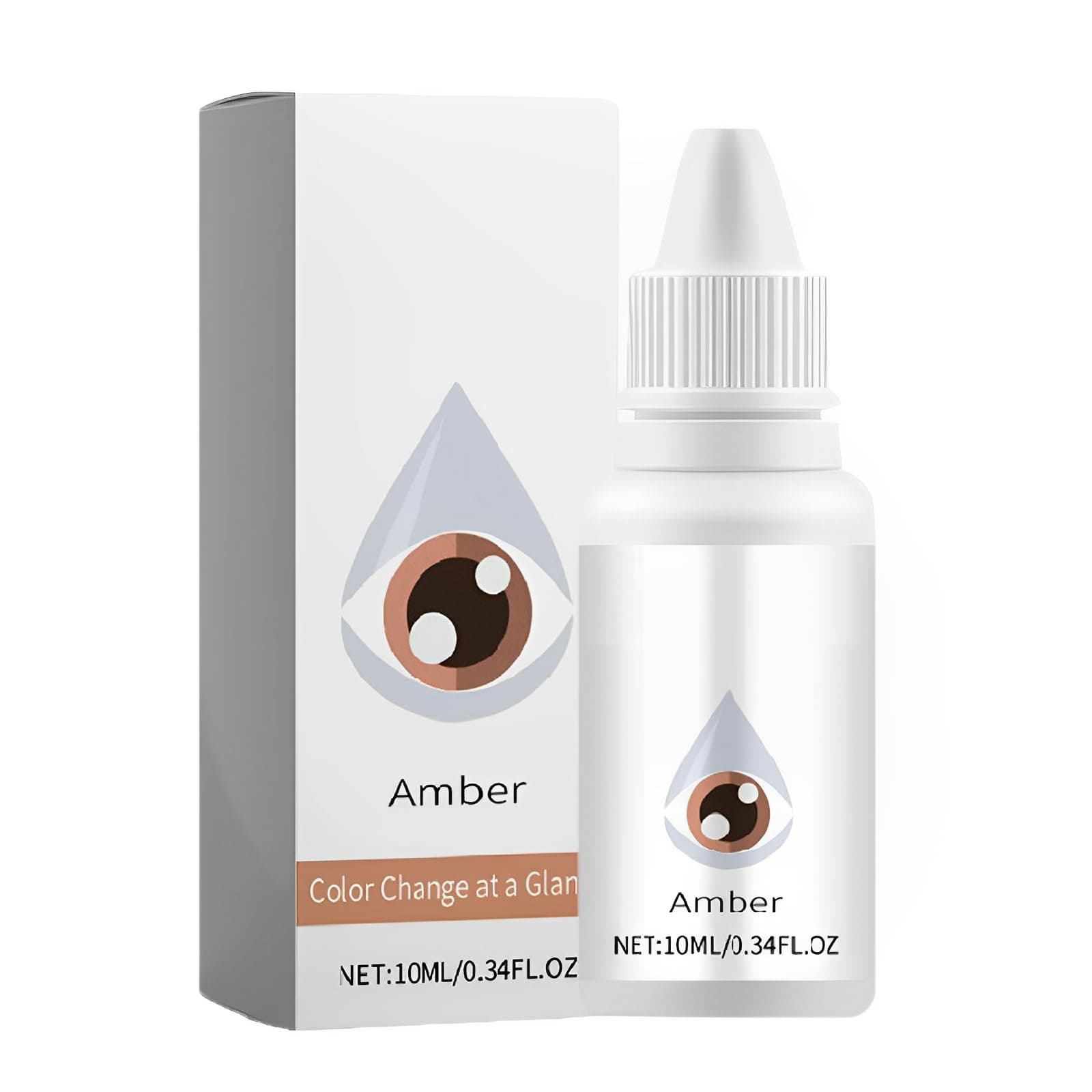 Innovative Eye Brightening Drops:Vision Products Dry Eye Relief Products Advanced Formula to Lighten & Change Your Eye Color, Relieves strain, 6 Fashionable Shades Including (Brown)