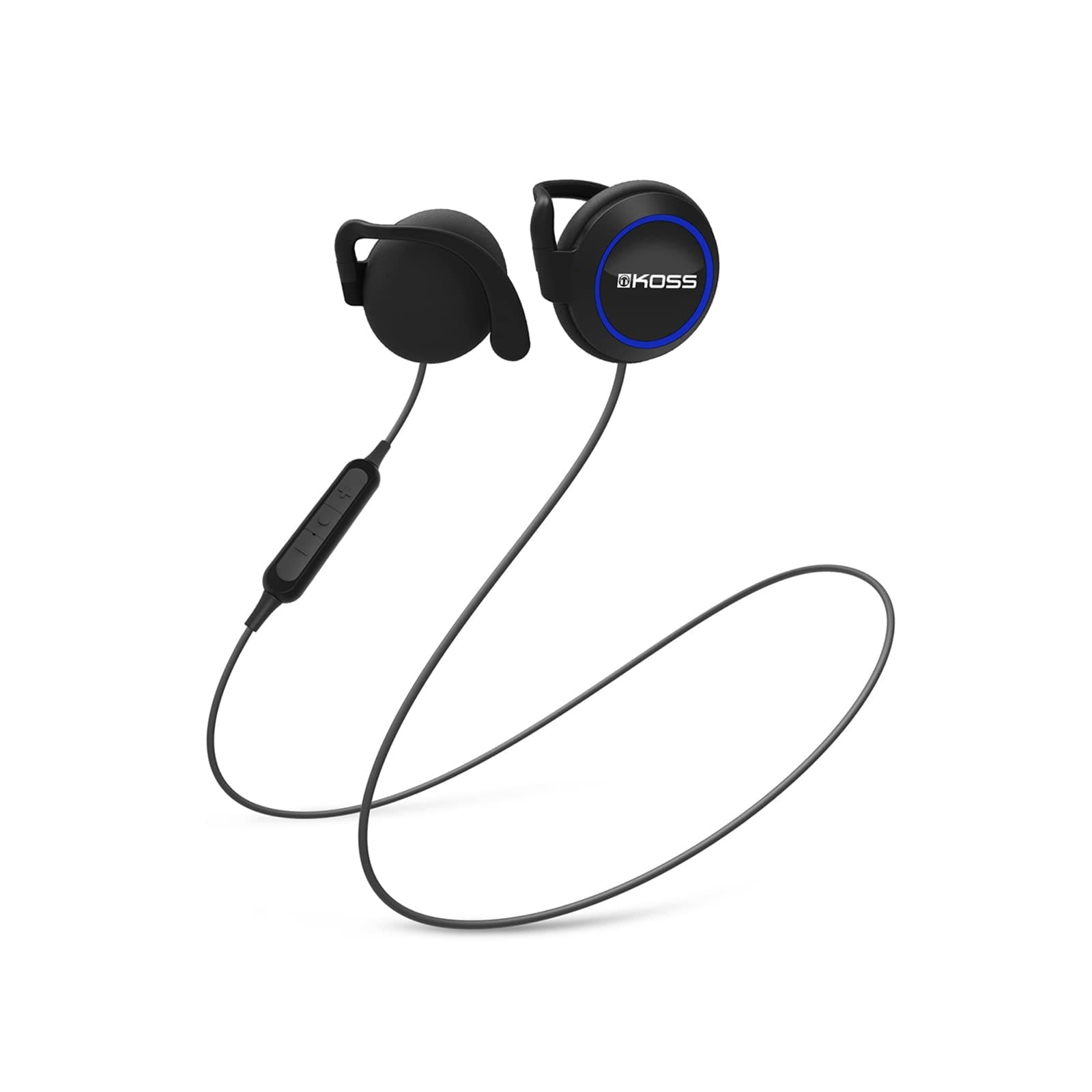 BT221i Wireless Bluetooth Ear Clips, In-Line Microphone, Volume Control and Touch Remote, Sweat Resistant, Black