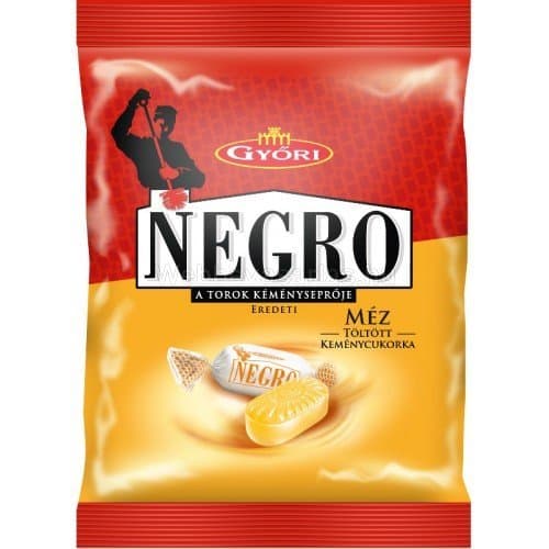 Honey Negro Hard Candy Throat Sweeper Gyori 75g Hungarian