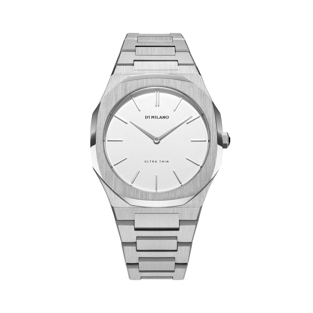 Stainless Steel Ultra Thin Analog Silver Dial Women Watch-Utbl01, Silver Band