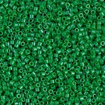 11/0 Cylinder Seed Beads - Dyed Op Kelly Green - DB0655 5 Grams
