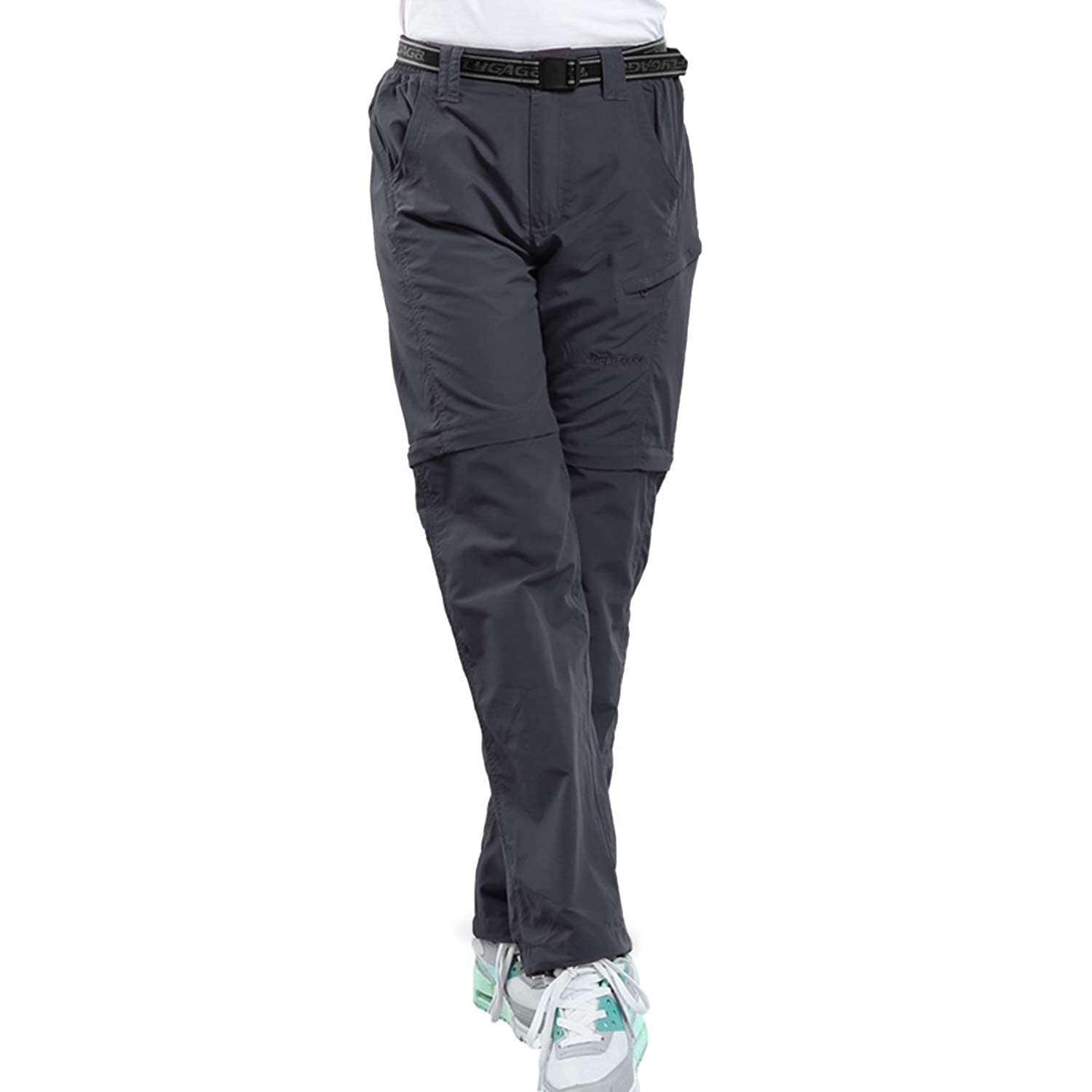 FLYGAGA Women's Zip Off Trousers Hiking Trousers Convertible Trousers Outdoor Breathable Quick Dry Cargo Pants for Summer Autumn