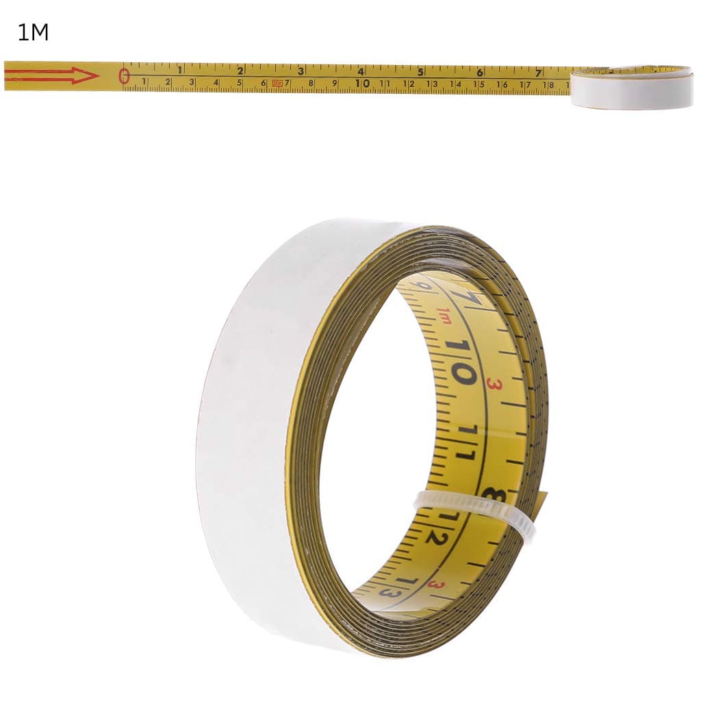 Yyooo Inch & Metric Self Adhesive Tape Measure Steel Mitre Saw Scale Mitre Track Ruler