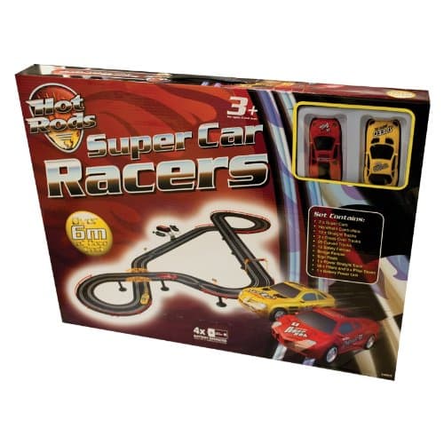 Hot Rods Super Car Racers - 6m of Racing Track - 2 Cars - Hand Controllers