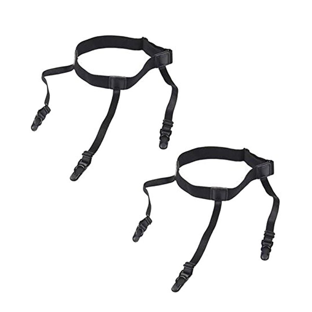 LIVE SHOW Punk MensAdjustable Shirt Stays with Clip Suspenders Shirt Holder