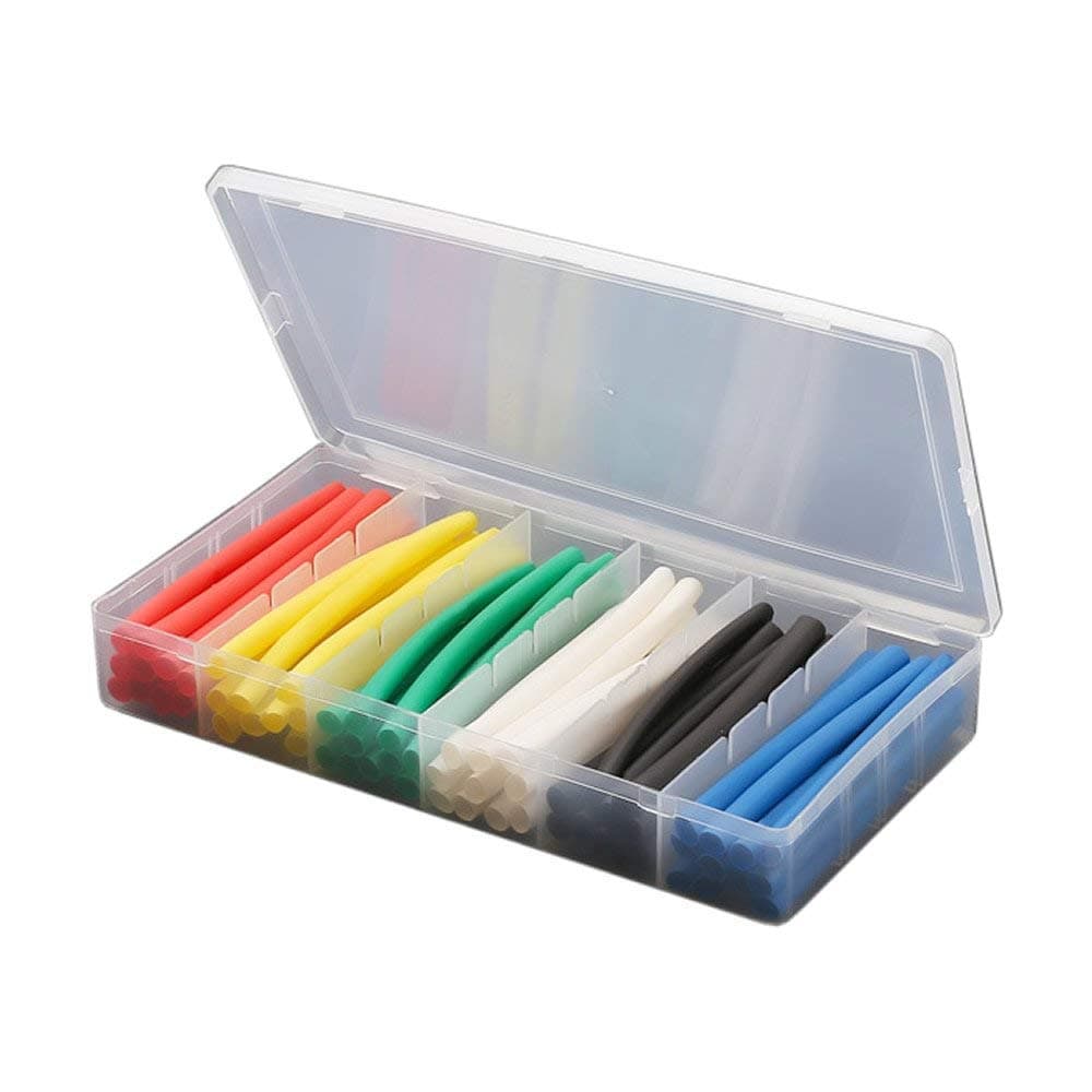 Hygoo 60 PCS Assorted Heat Shrink Tubing Tube, Wire Repair Protector Compatible with iPhone X 8 7 6 Plus 5 SE iPad iPod USB Data Cable