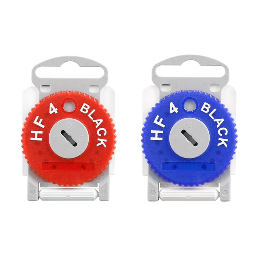 HF4 Wax Guard Wheel for Hearing Aids- Hearing Aid Wax Filters Earwax Traps (Red&Blue) (Red&Blue)