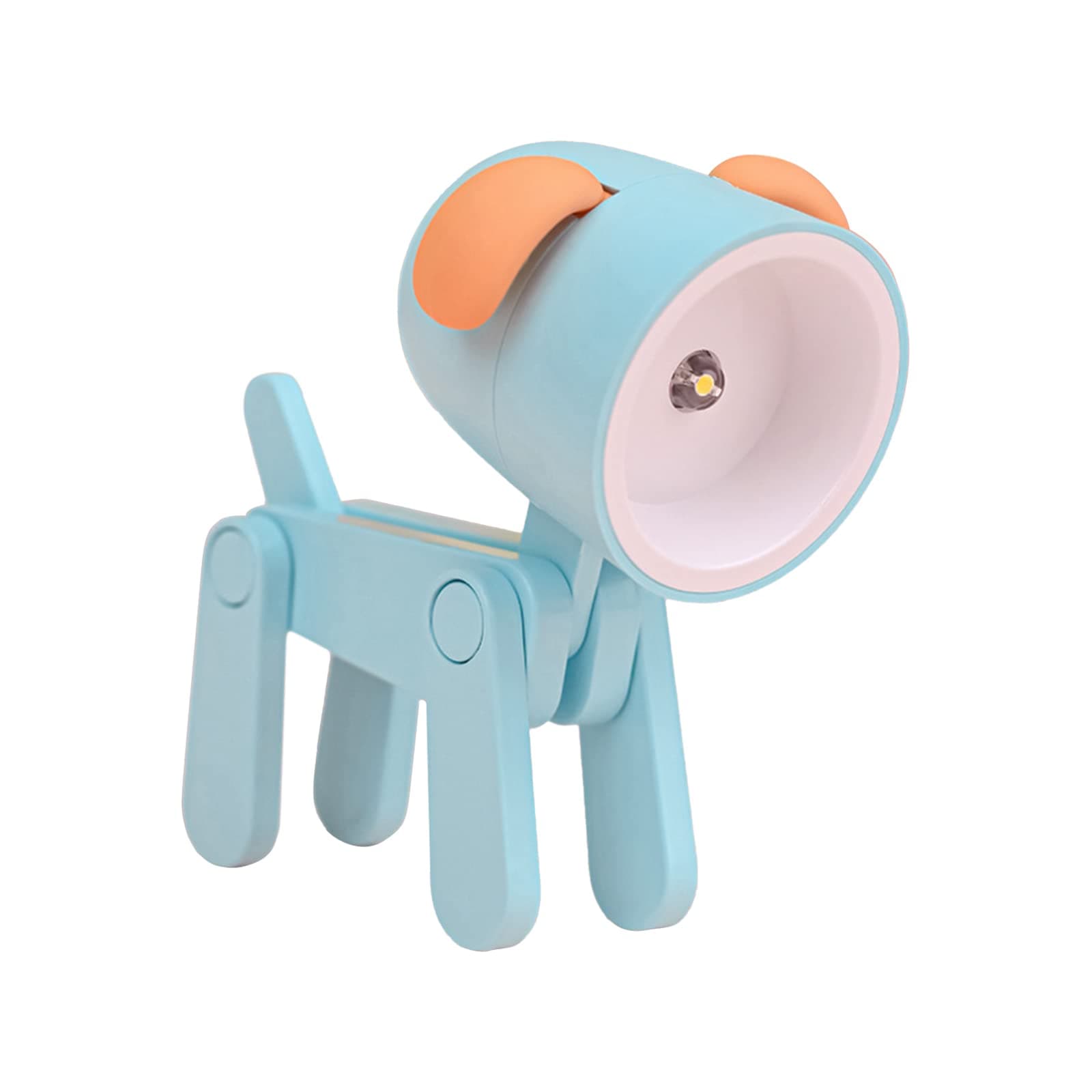 SUFUBAI Cartoon Mini DIY Cute Dog LED Desk Lamp Portable Adjustable Night Light Eye-Protection for Home Office College Dorm Room Girls Boys Decor Gift(Blue)