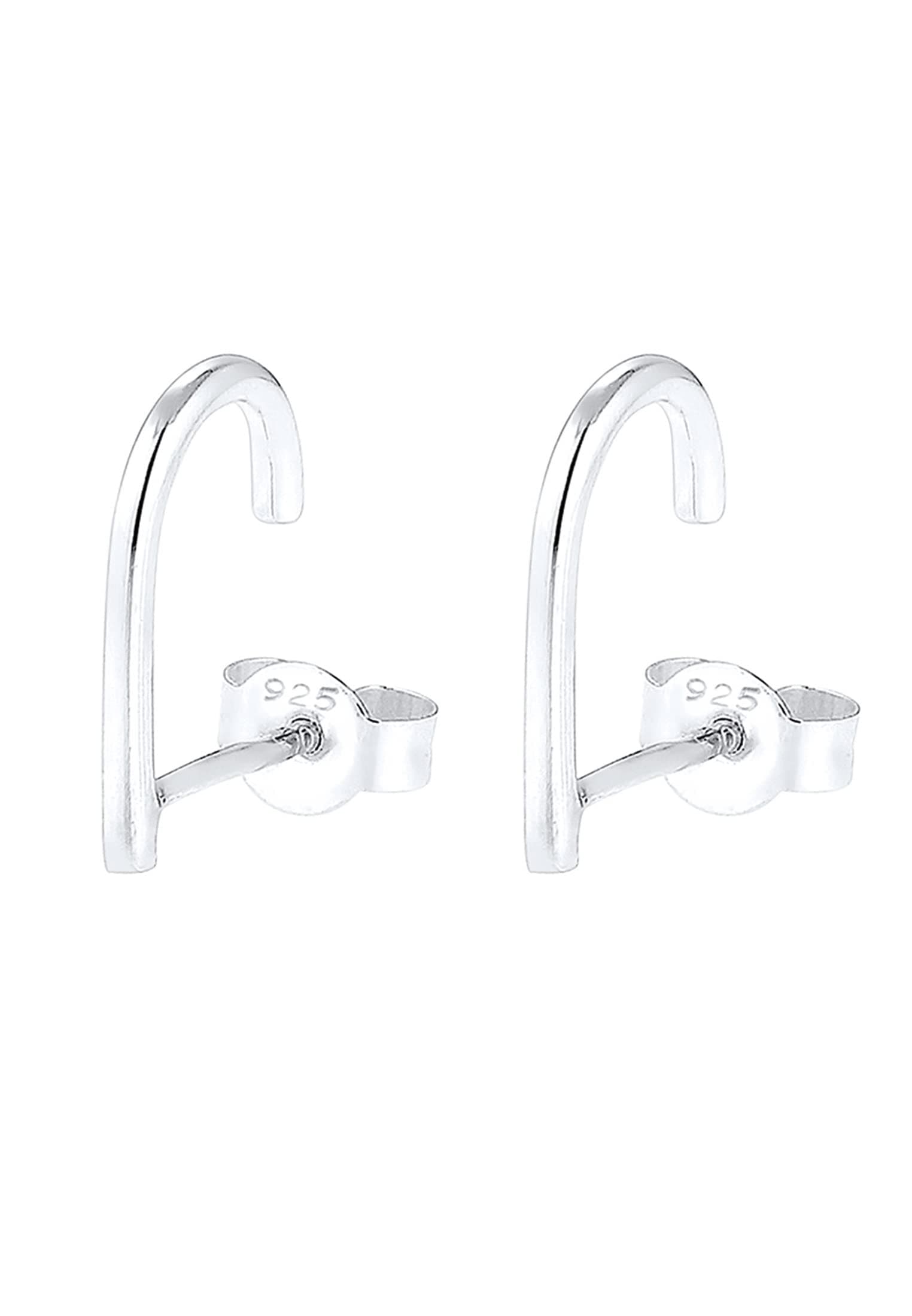 Elli Women Silver 925 Sterling Silver Geo Earrings