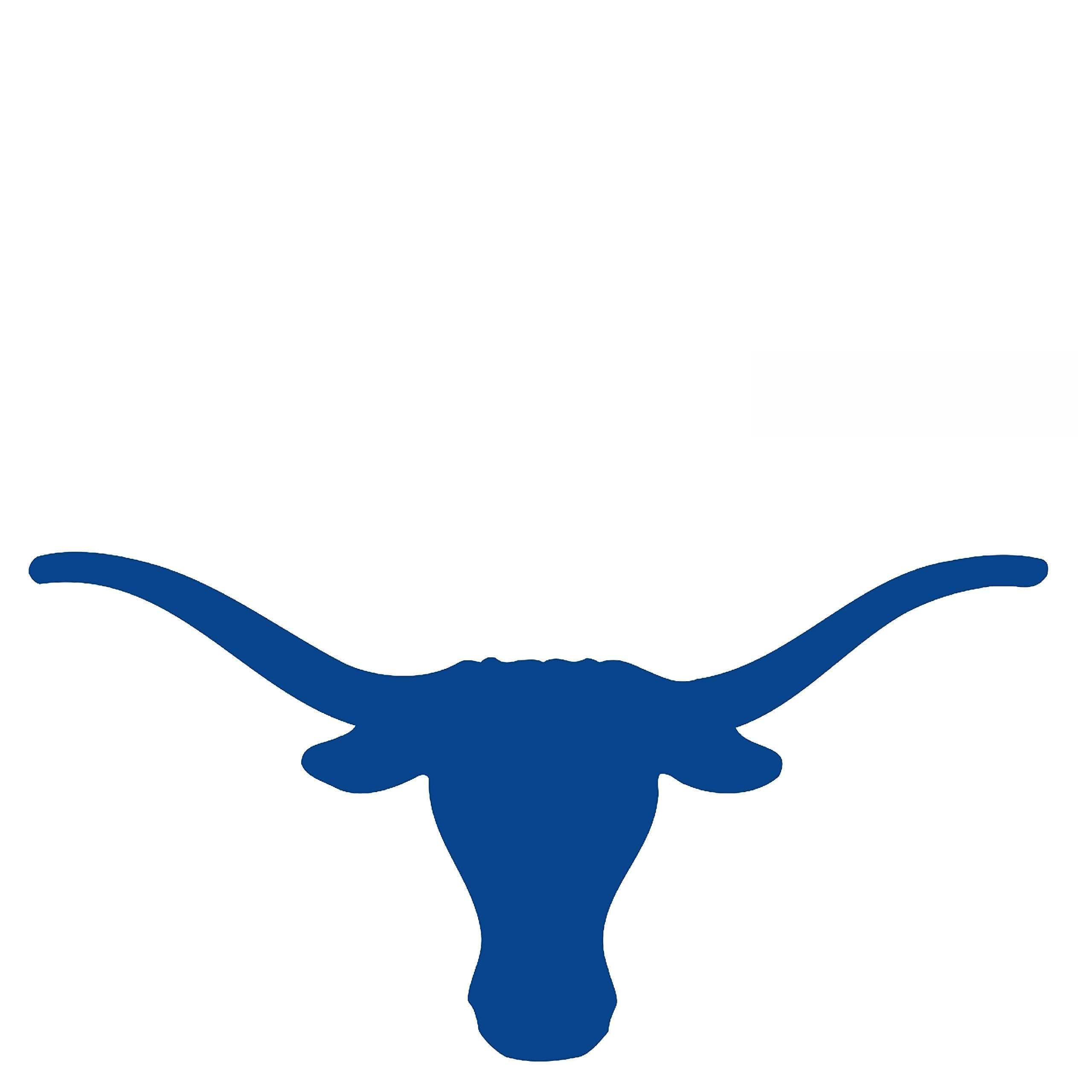 CUSHYSTORE Blue Longhorns Texas Horn Cow Head 5" Reflective Decal Decals Vinyl Sticker Safety Night Rear for Motorcycle Bike Bicycle Car Helmet Trunk Tailgate Mobile Phone Laptop Notebook Mac Tablet