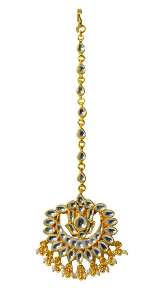 Mp Fine Jewellery Designer Kundan Maangtikka Jewellery Long Length for Women