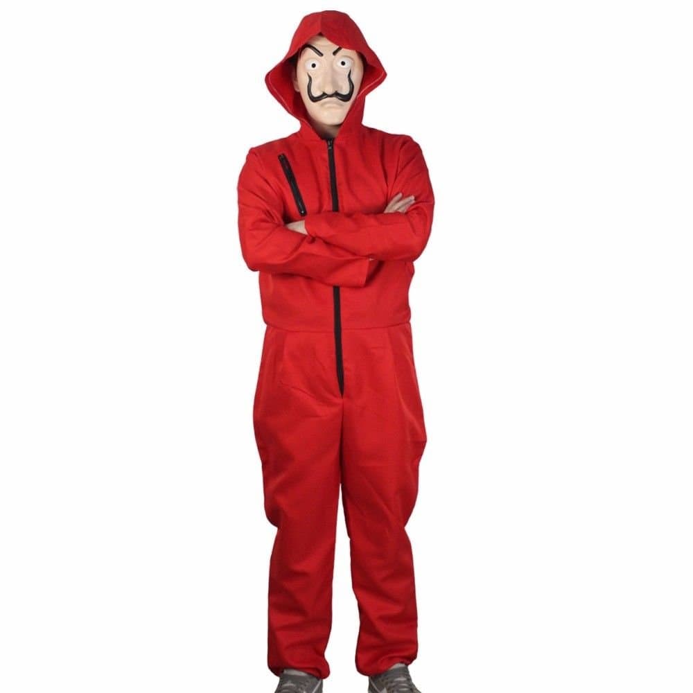 Salvador Dali Money Heist The House of Paper La Casa De Papel Costume+MASK (M)