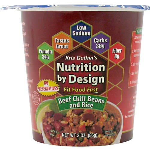 Fit Meal, Beef Chili Beans and Rice