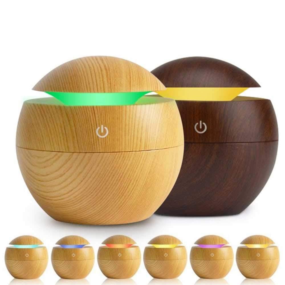 APRITECH Essential Oil Diffuser Aroma Diffuser Portable Aromatherapy Diffuser with 6 Colorful Lights Waterless Automatically Shut-Off humidifier amir air Diffuser(A), 130ml