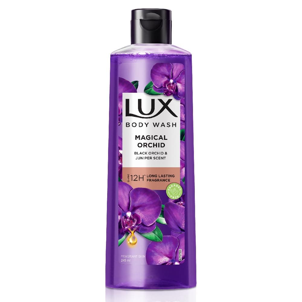LUX Shower Gel Black Orchid Fragrance & Juniper Oil Bodywash 245 ml