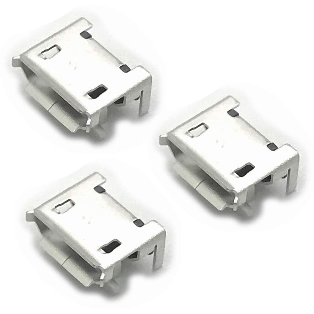 DGSUS 3PACK Micro USB Charger Port Female Type SMT SMD Solder Soldering Jacks Charging Block Connector for JBL Pulse 2 Pulse 2 Plus Bluetooth Speaker