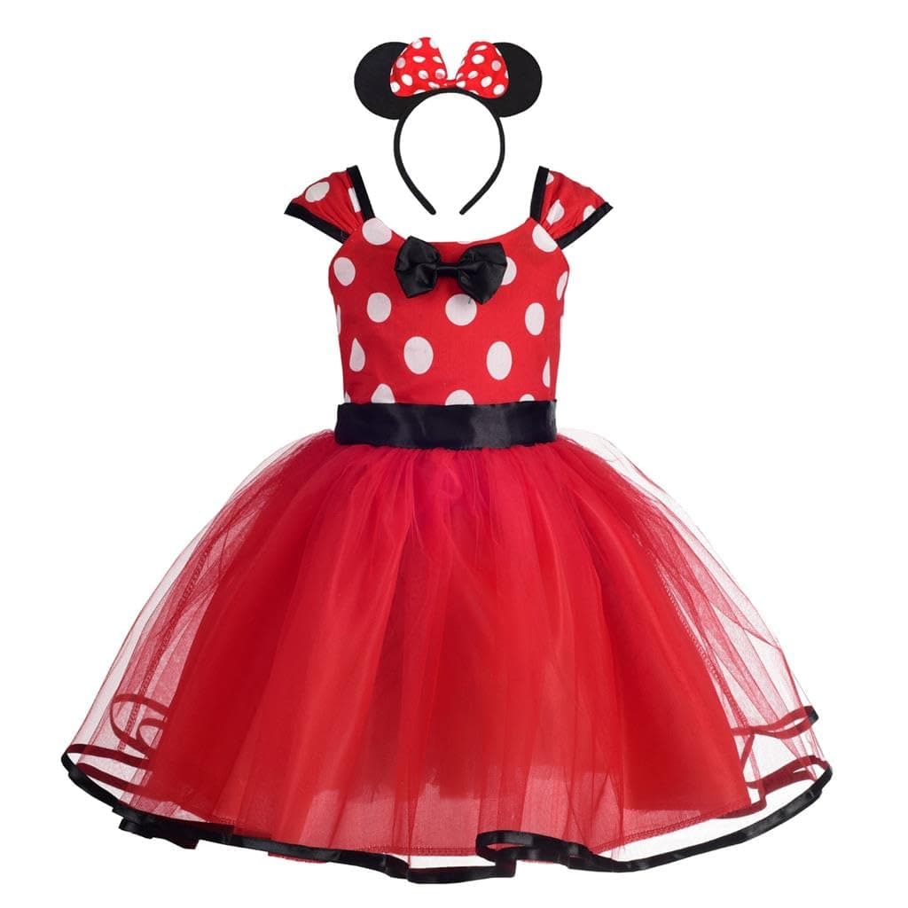 Dressy Daisy Baby Toddler Girl Polka Dots Fancy Dress Up Costume Birthday Party Tulle Dresses