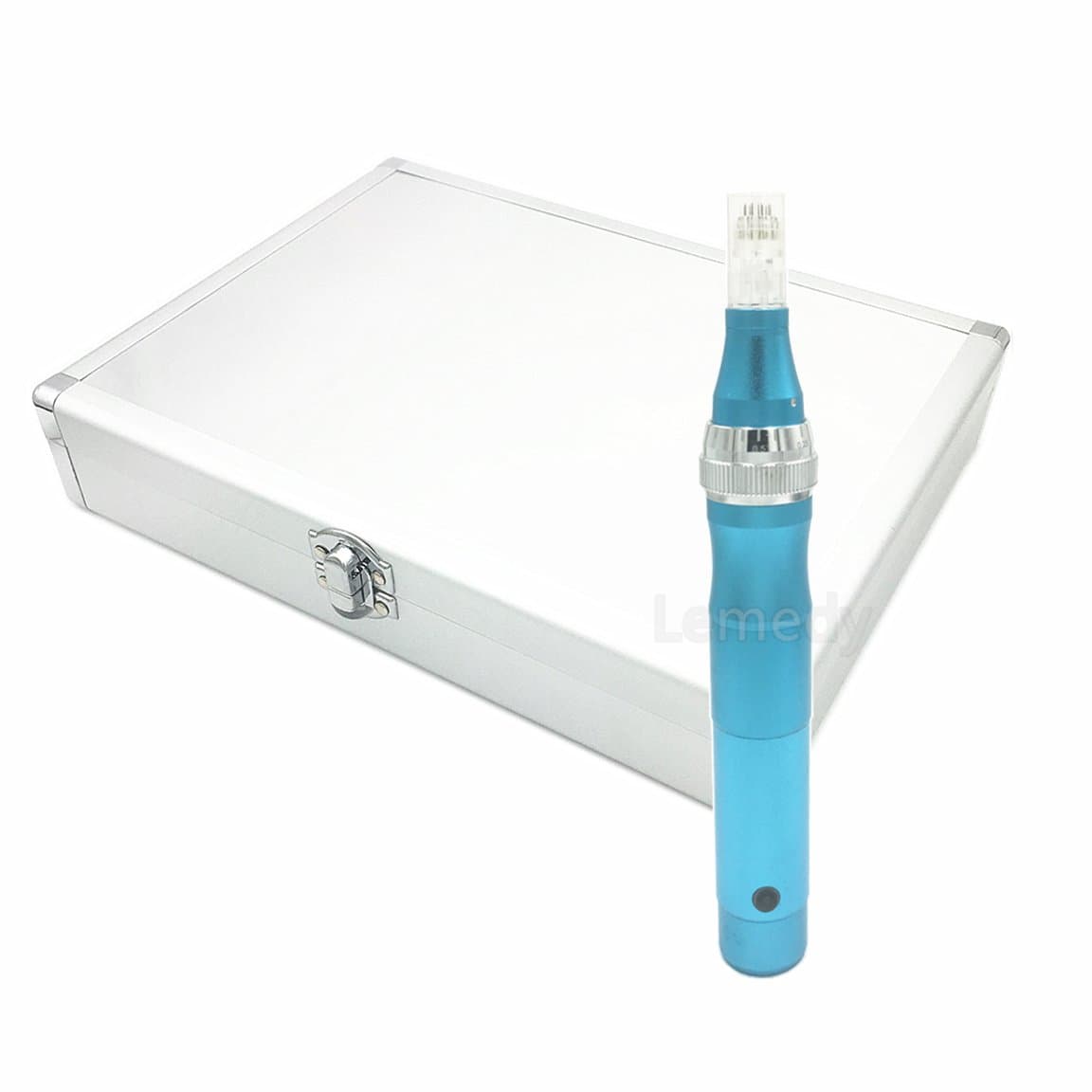 Derma Pen Auto Electric Stamp With 10pcs Needles Cartridges for Wrinkles Stretch Marks Acne Scar Hair Loss Wireless Dermapen Adjustable 0.25-2.0mm for Facial & Body Skin Care (Dermapen-DP2B)