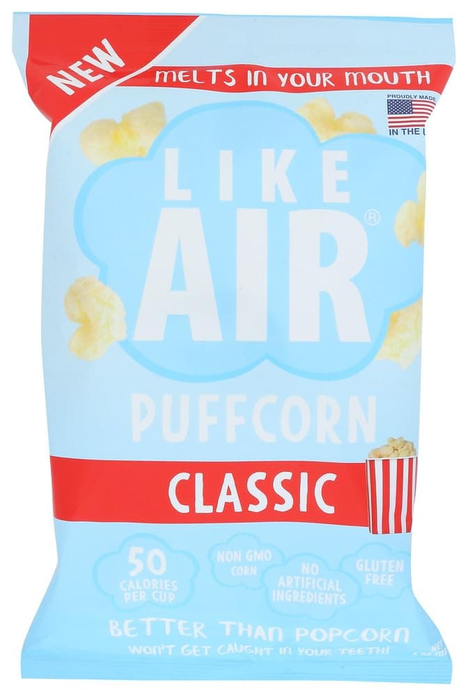 Puffcorn (Classic) | 2 4oz Bags | 50 Calories Per Cup | Gluten Free | Nothing Artificial