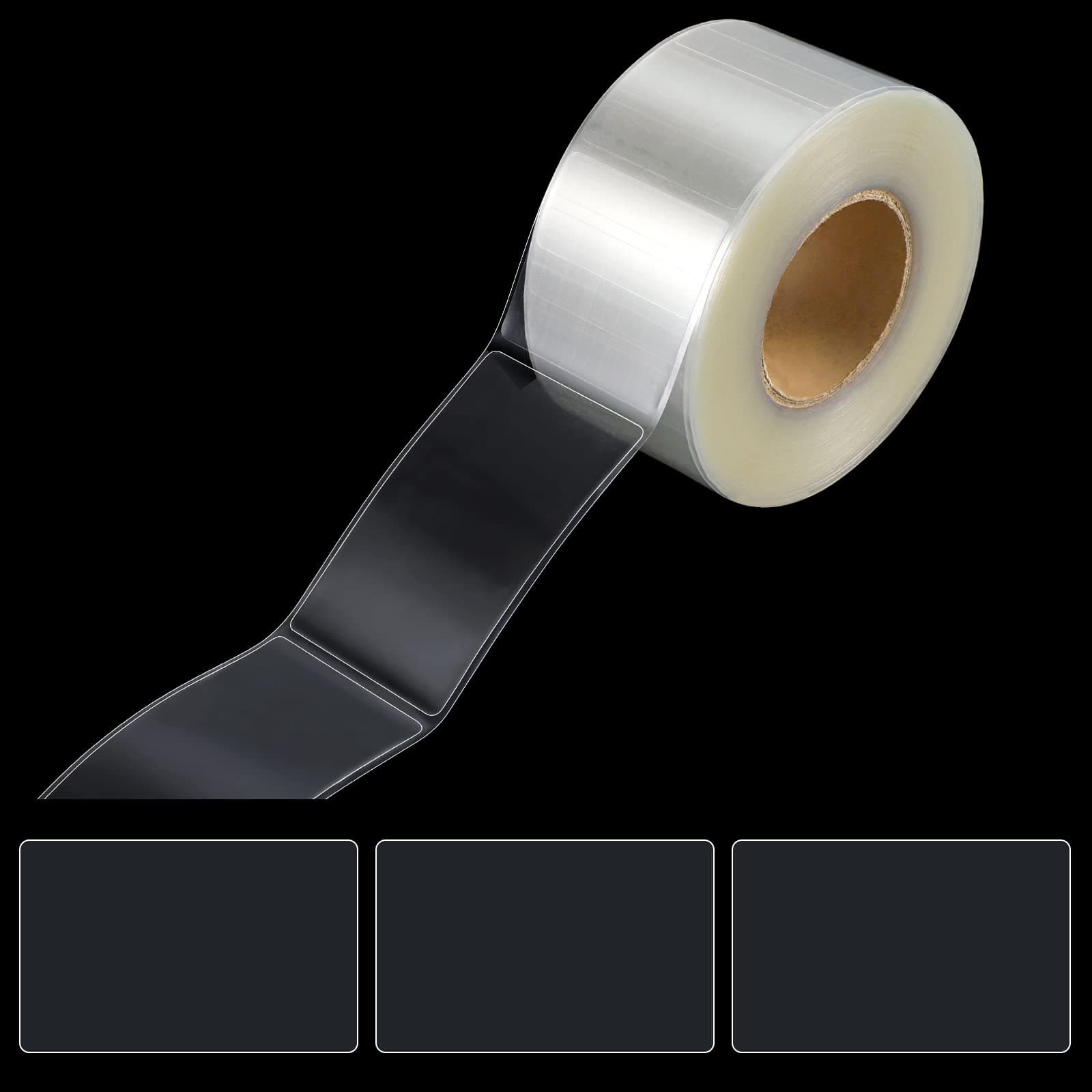 500 PCS Label Protectors, Clear Label Protectors Waterproof Clear Labels for Protecting Barcodes, Books, Numbers, Clothes Food Labels in Laboratory, Library, Office, Supermarket (2.56×1.57inch)