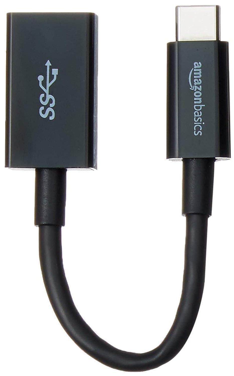 Amazon Basics AmazonBasics USB Type-C to USB 3.1 Gen1 Female Adapter Cable - Black
