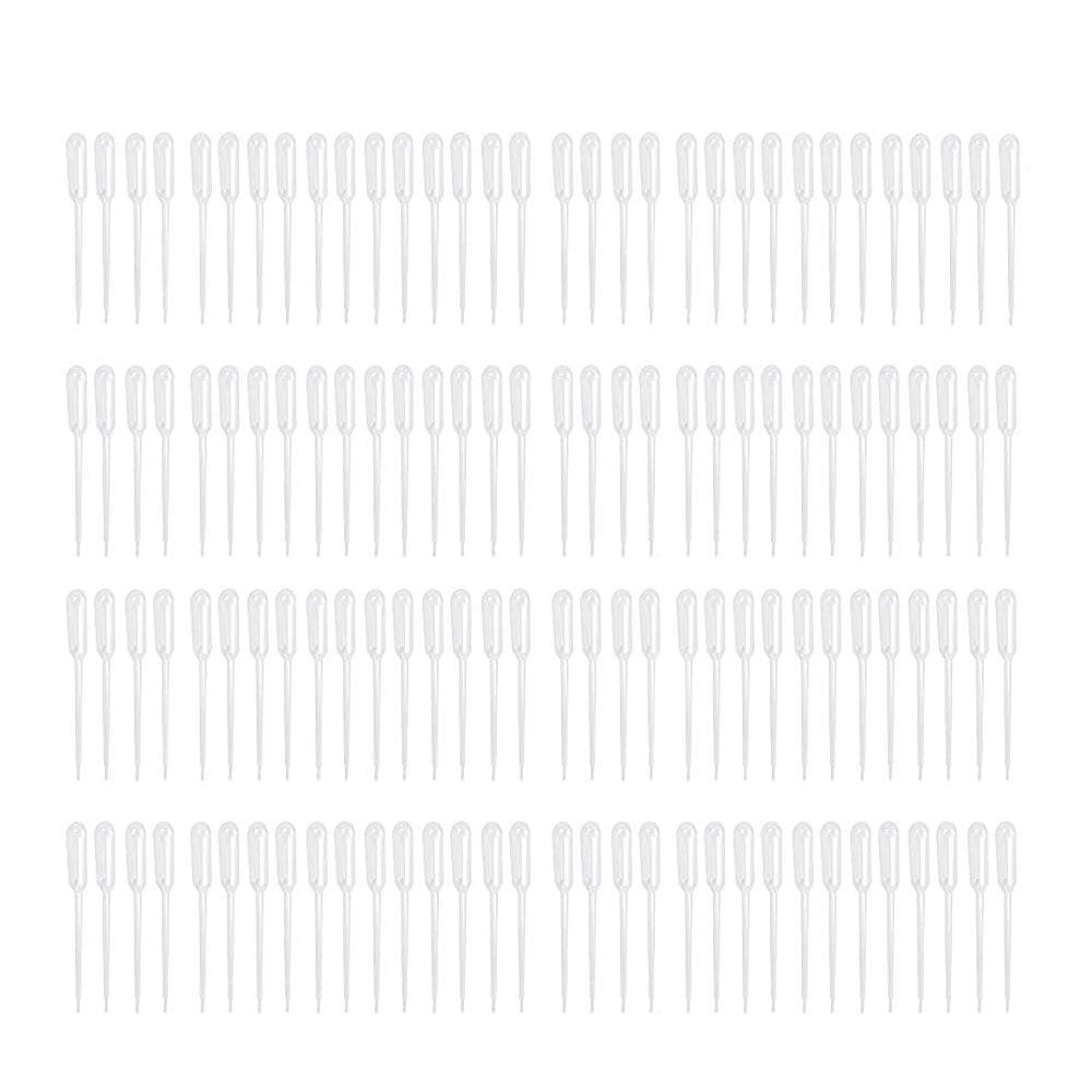 300PCS 1ml Disposable Plastic Clear Liquid Dropper Transfer Pipette Eye Droppers,Volumetric Pipettes,Essential Oils Pipettes