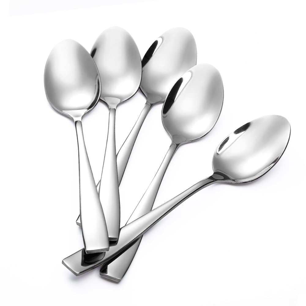 12-Piece Large Stainless Steel Dinner Spoons,8 Inches