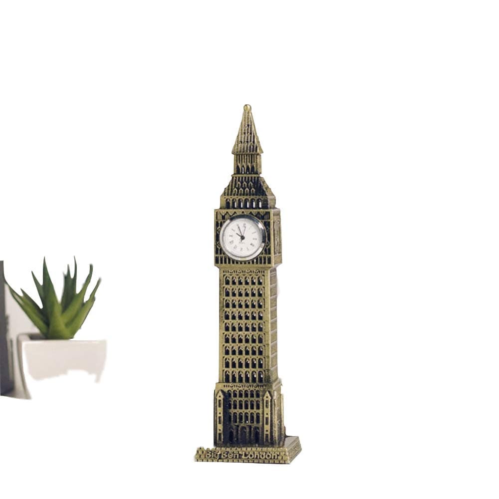 Continental Retro British Big Ben Creative Home Furnishing Metal Ornament London Big Ben Clock Handicrafts