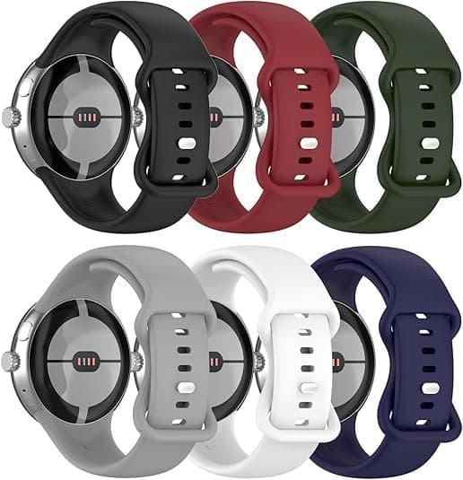 Bands Compatible for Google Pixel Watch 4 Replacement for Pixel Watch 3 Accessory Band Colorful Adjustable Bracelet Strap for Google Pixel Watch4/Watch3 45mm Wristbands W/Metal Buckle Women Men