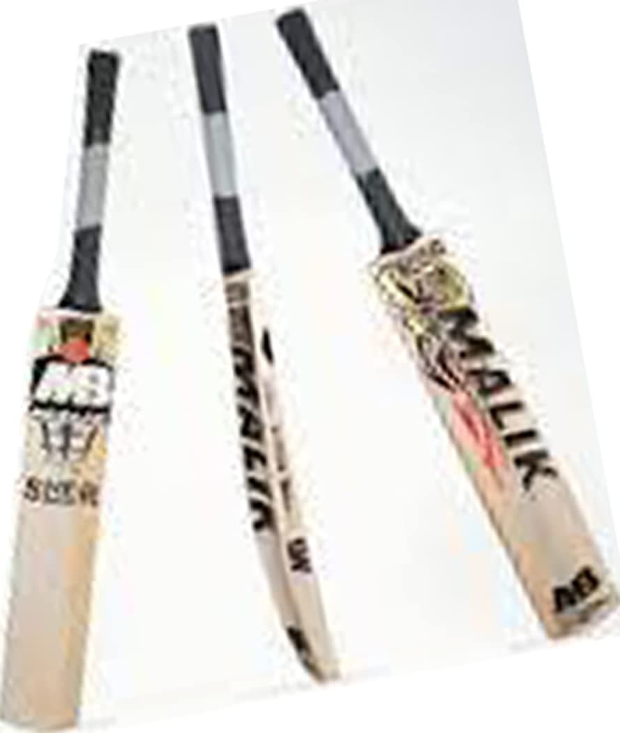 ND Cricket Bat Tape Ball -Tennis Ball Bat Wooden Handle Size Adults Sh Lh (Malik 2000 Long Blade)