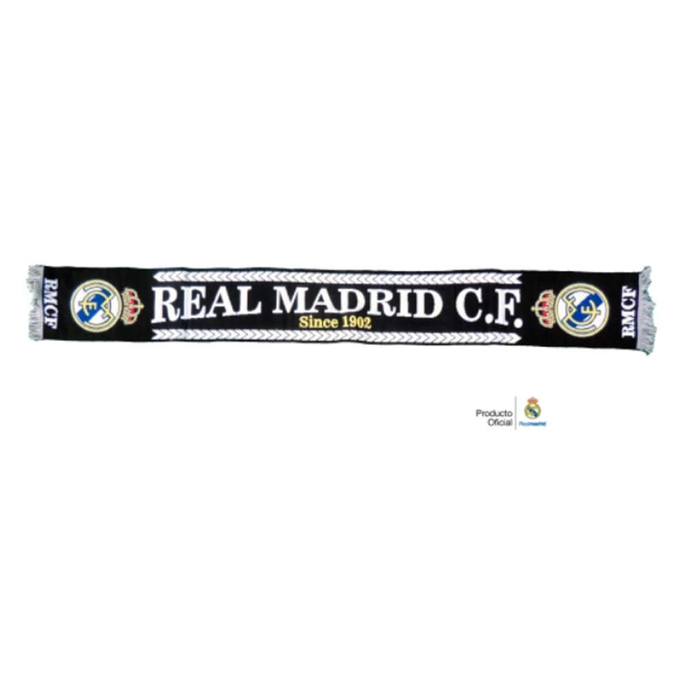 Real Madrid Scarf Official Black From 1902