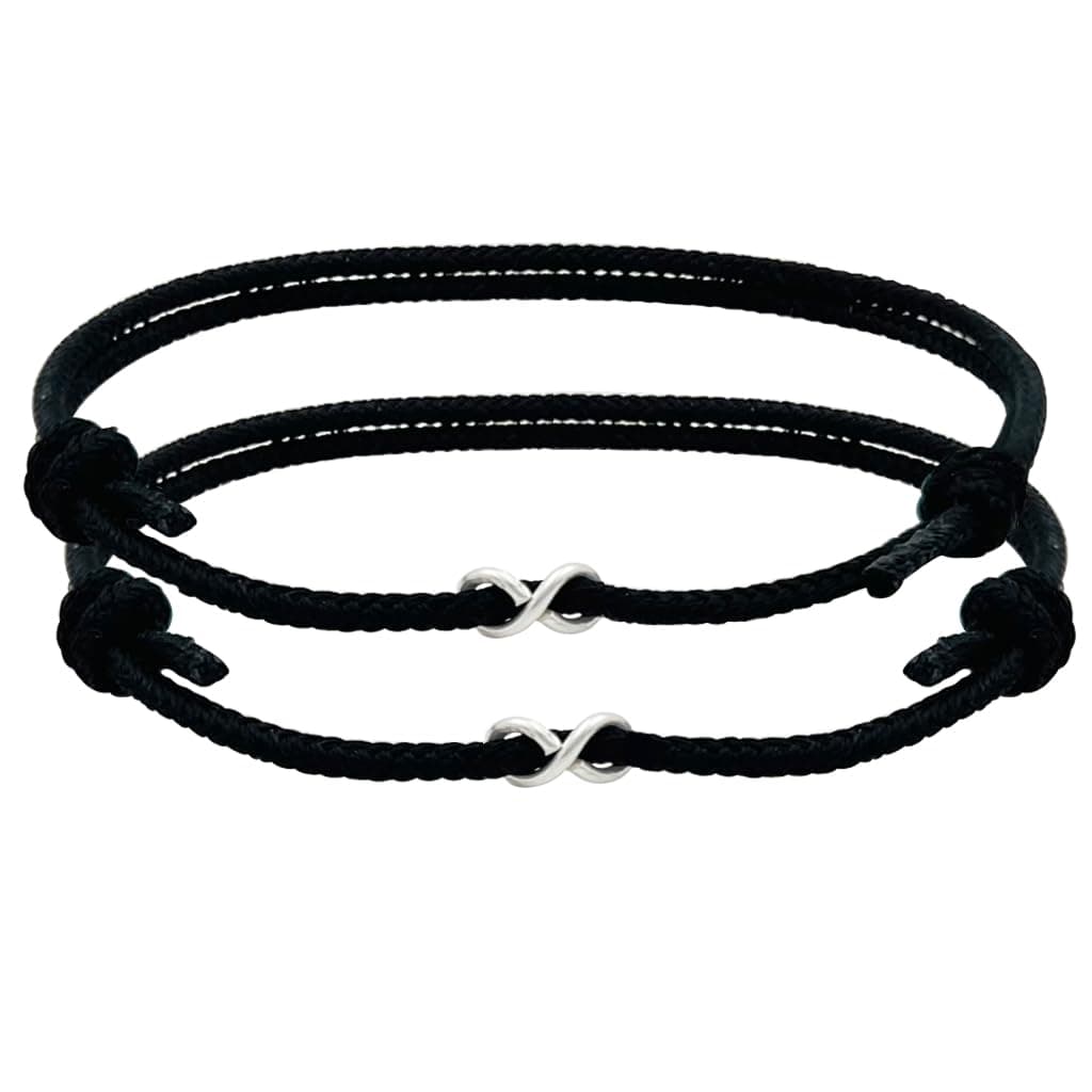 Joyplancraft His and hers Bracelets,Wedding gift, infinity matching bracelets,Couple bracelet