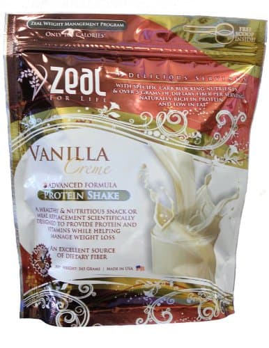 Zeal for Life - Vanilla - 30 Protein & Meal Replacement Shakes - With Bonus