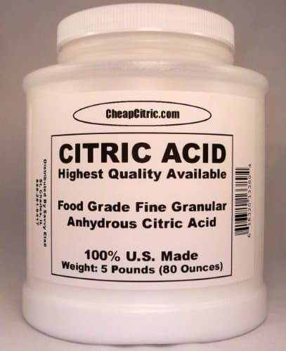Five (5) Pounds of 100% Fine Crystalline Food Grade Citric Acid